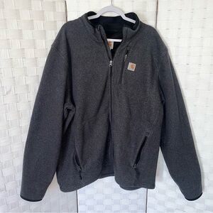 Carhartt Mens Dalton Full Zip Fleece Jacket Men’s Size 2XL